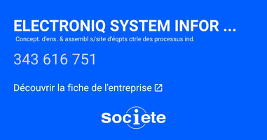 Logo de l'entreprise ELECTRONIQ SYSTEM INFORMATIQ INDUSTRIELS